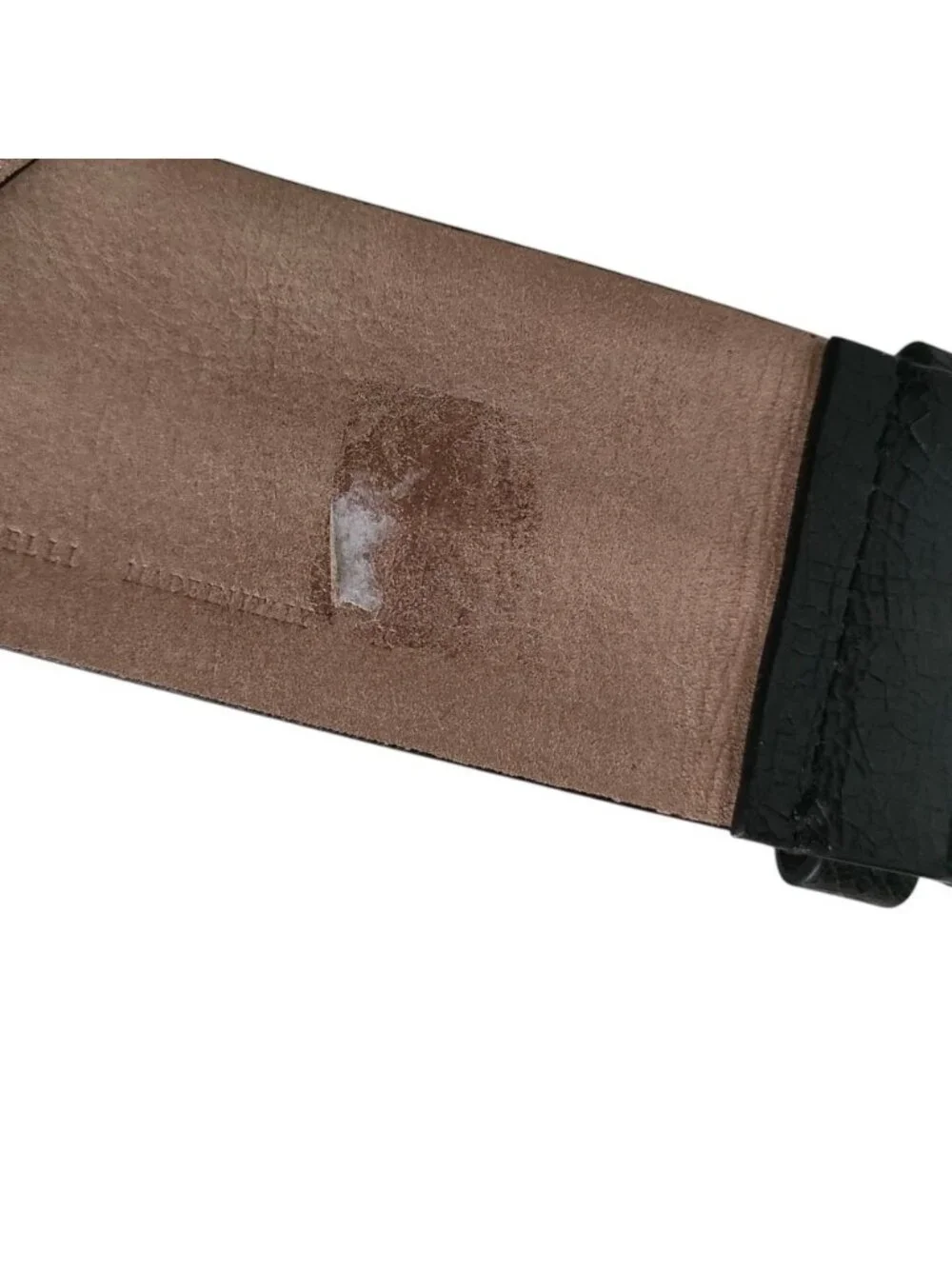 Brunello Cucinelli Monile Leather Belt Black
